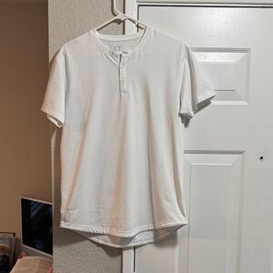 BYLT Basics White Short Sleeve Henley